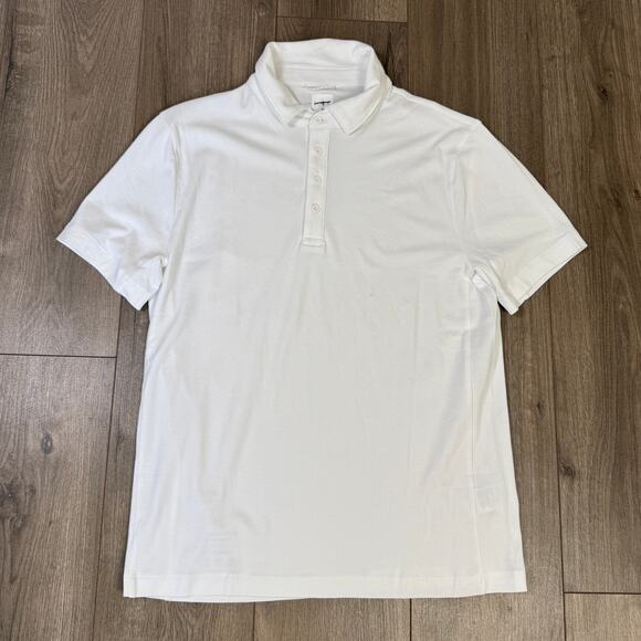 J.Crew Performance Polo Shirt Mens M White Pullover Coolmax Short Sleeve Stretch - Picture 4 of 8